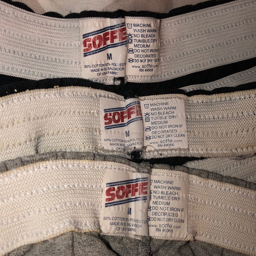 Soffe Shorts (2 black, 1 grey) - Picture 3 of 3